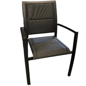 chaise pour mobilier d'extérieur noir