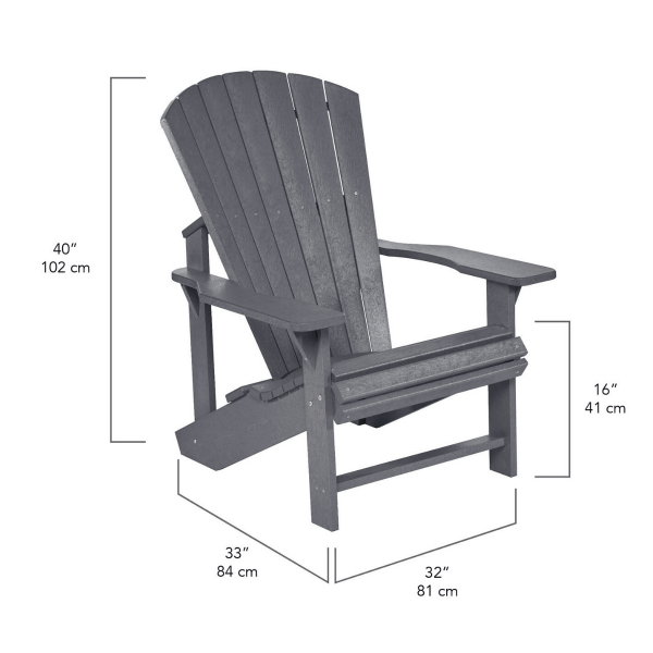 Chaise Adirondack classique 