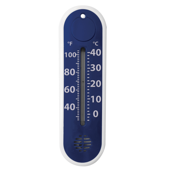 Thermomètre bleu foncé