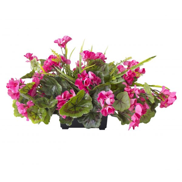 Centre_de_table-geraniums-roses-decoration-exterieur-fausse_plante