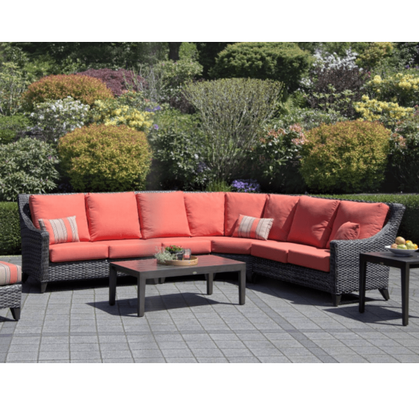 sectionnel pour ensemble patio st-Martin rouge dans meuble de jardin