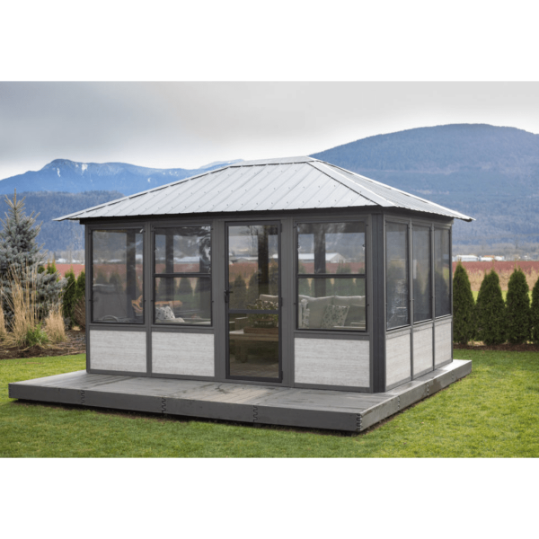 gazebo sidney gris clair avec fenêtres concept_piscine_design