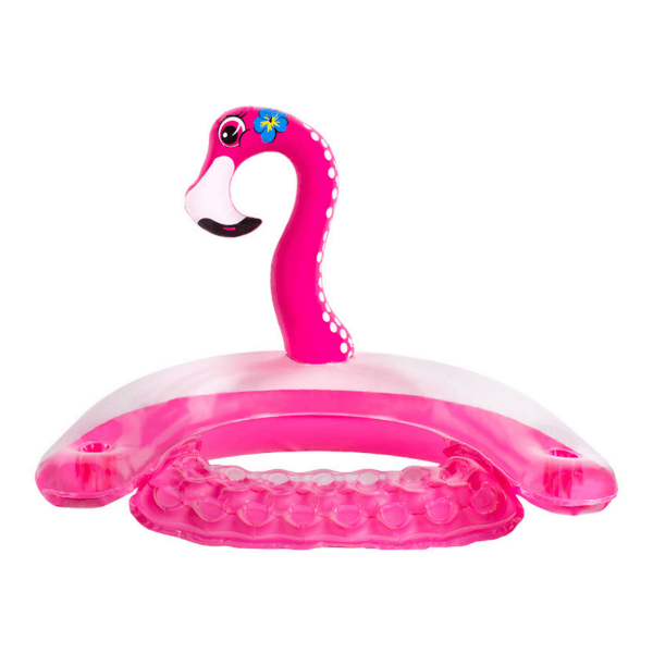Chaise gonflable flamant rose