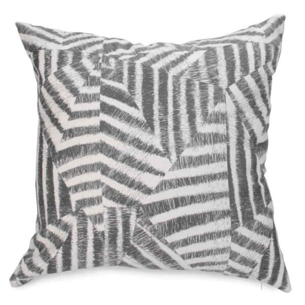 Coussin à motifs gris