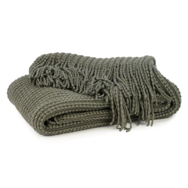Jeté vert kaki