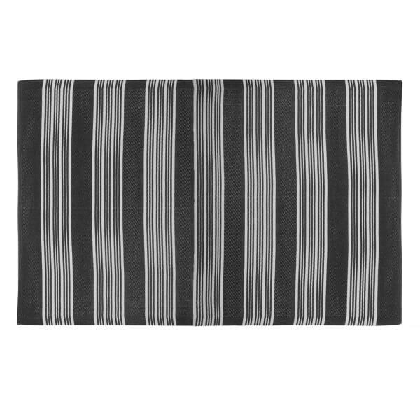 Tapis à rayures noires