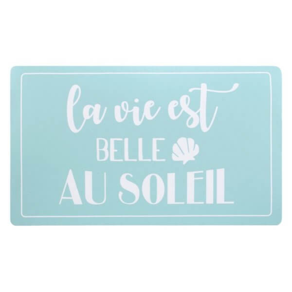 Tapis La vie est belle