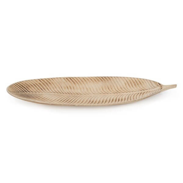 Plateau décor en forme de feuille