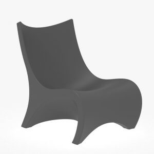 chaise de plage anthracite
