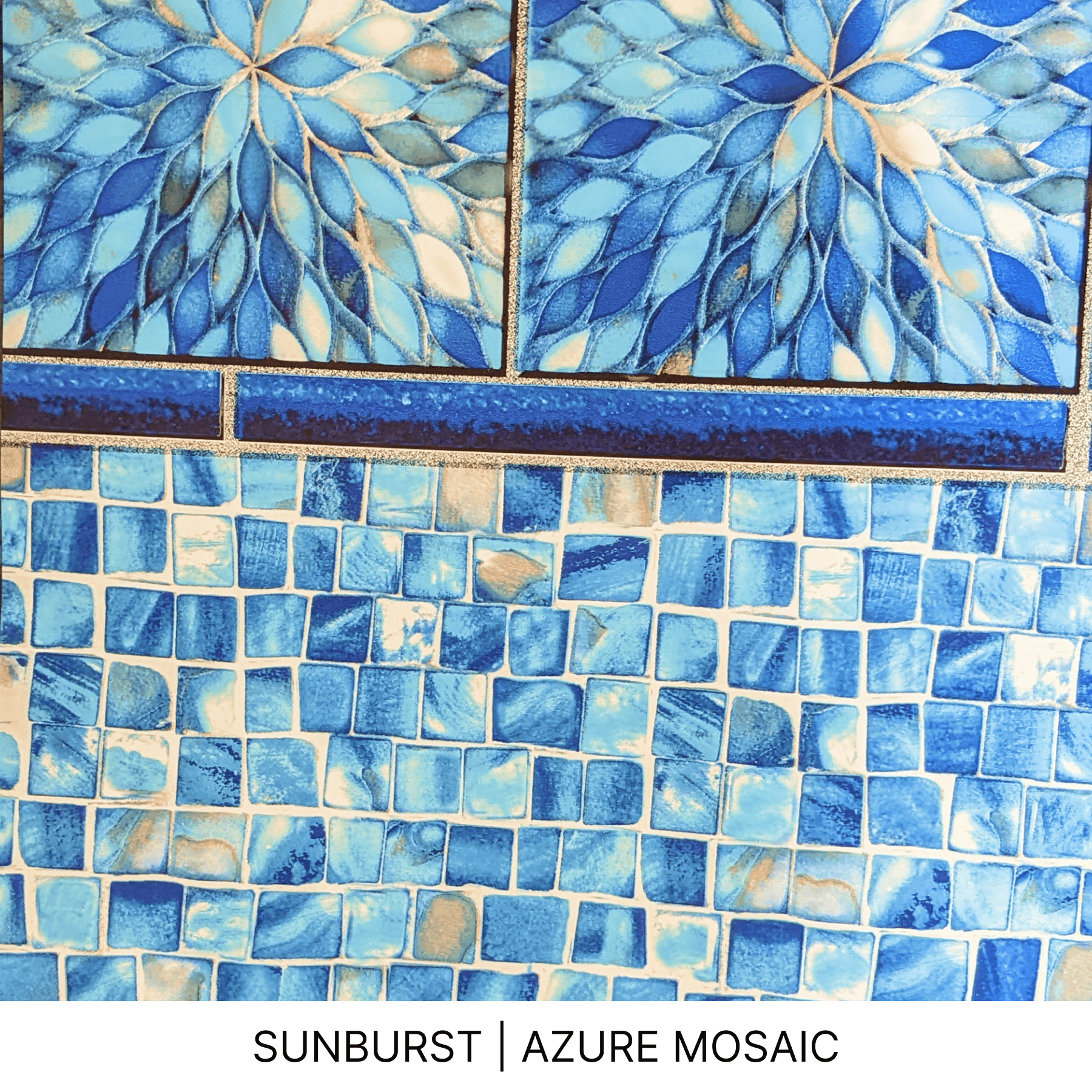Toile creusée - SUNBURST | AZURE MOSAIC