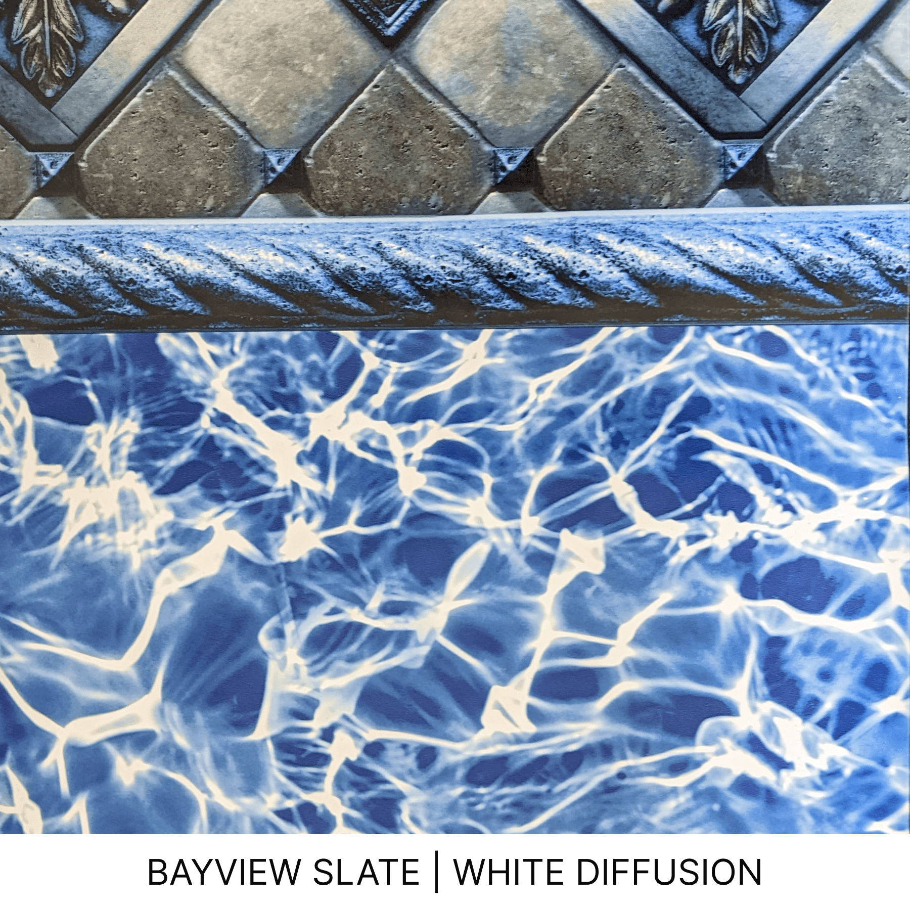 Toile creusée - BAYVIEW SLATE | WHITE DIFFUSION