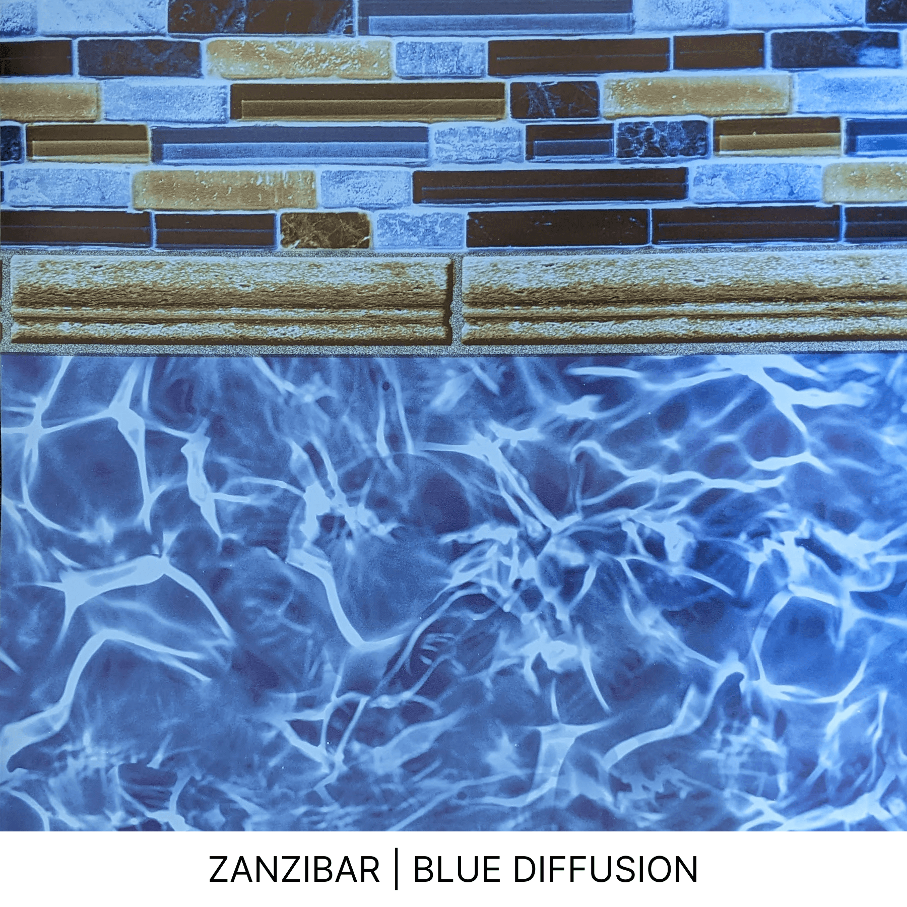 Toile creusée - ZANZIBAR | BLUE DIFFUSION