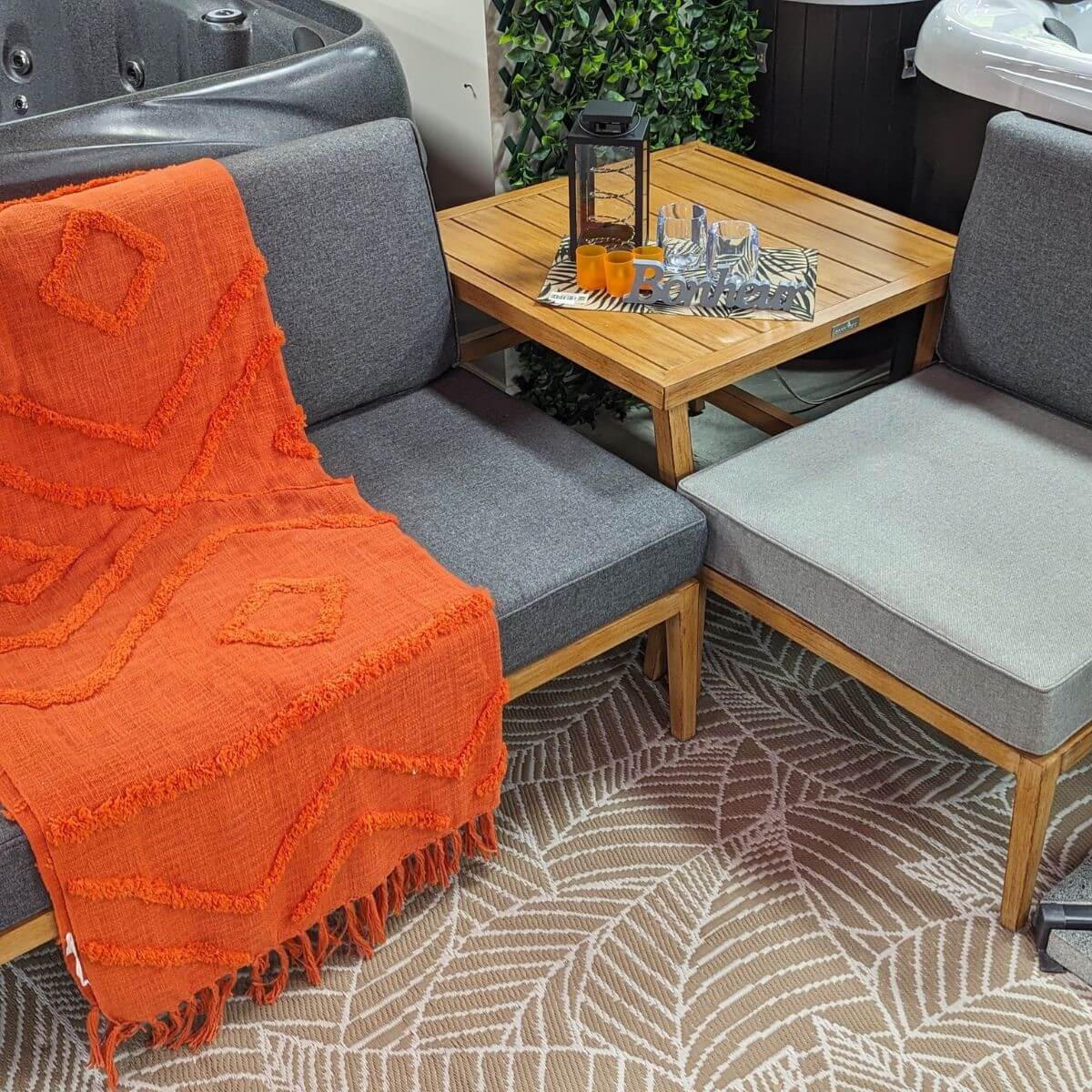 Sectionnel gris jardin