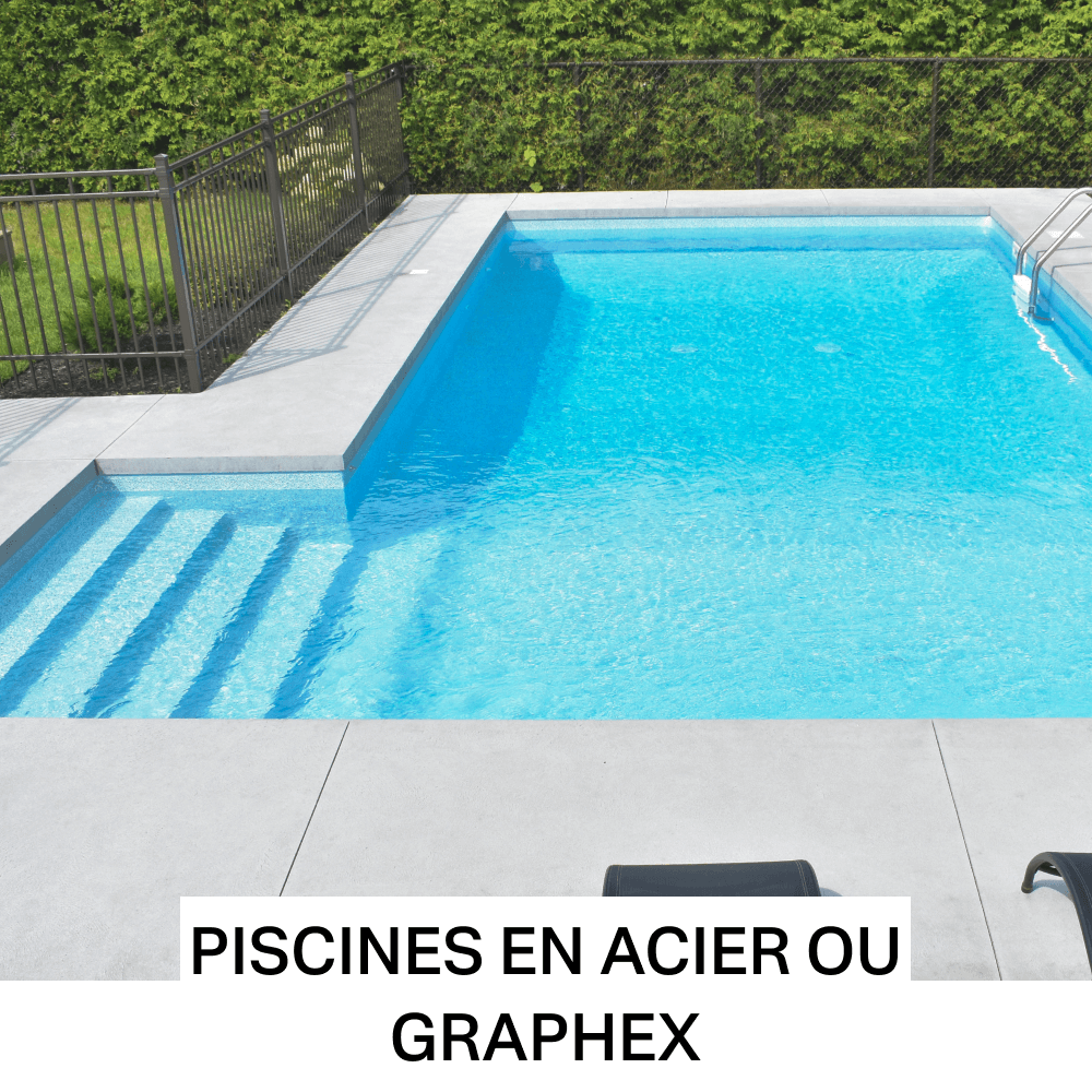 Piscines creusées en acier ou graphex concept piscine design