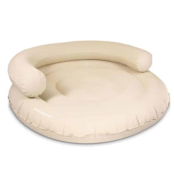 matelas gonflable rond avec dossier