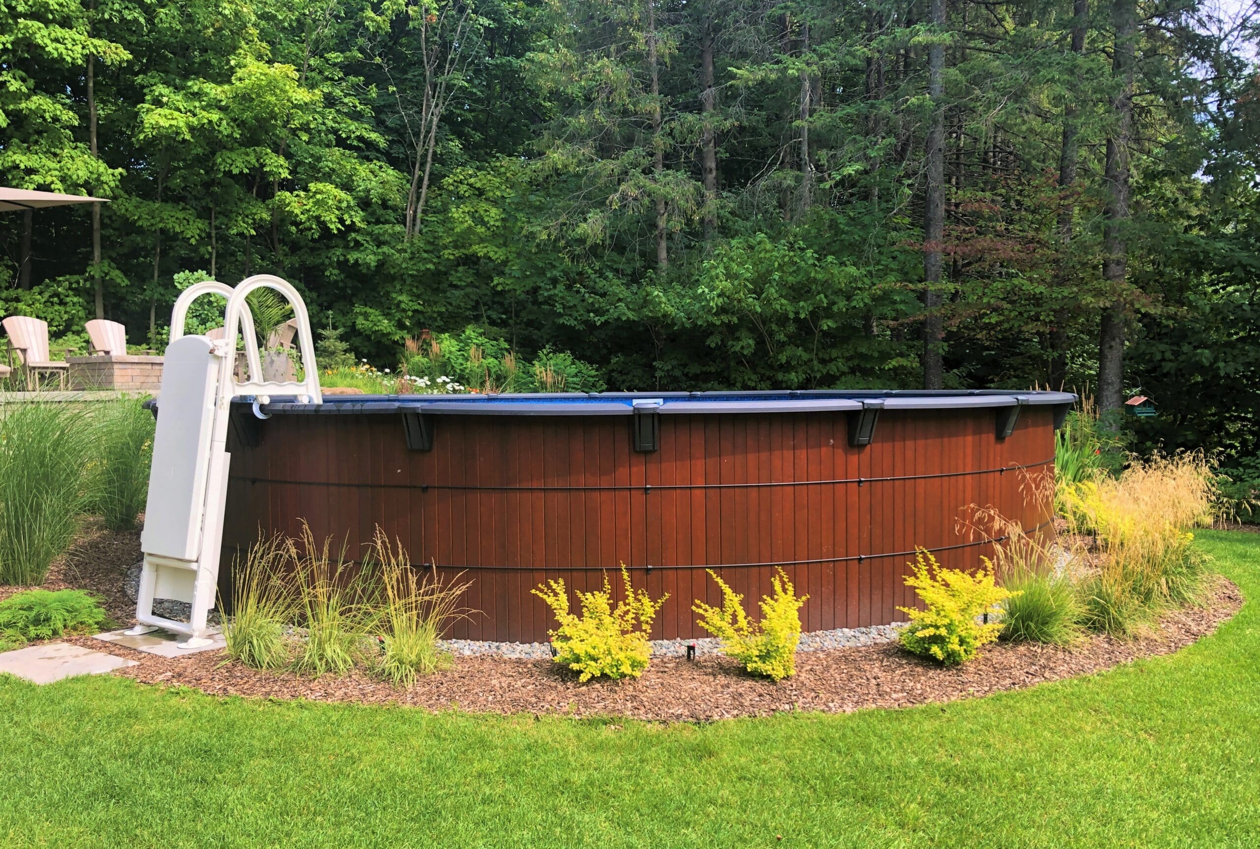 Piscine de bois