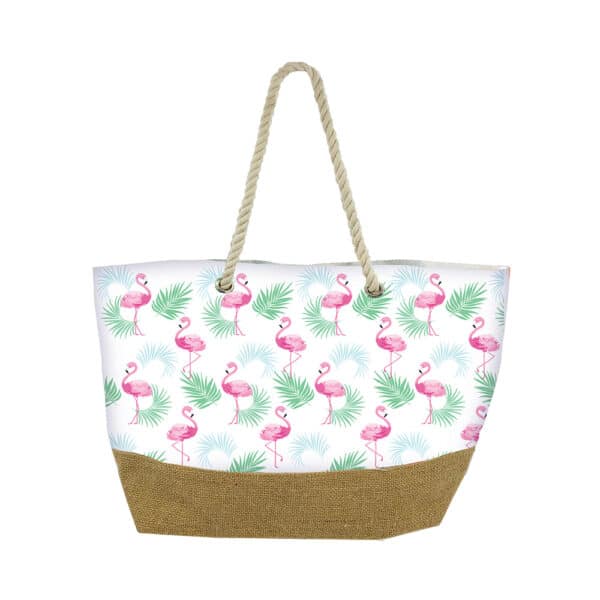 Sac de plage Flamant rose