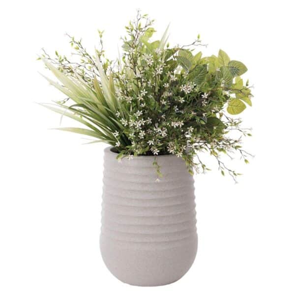 Fleurs et verdure artificiels en pot pour l'extérieur