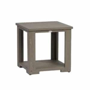 Table aluminium cubique brune