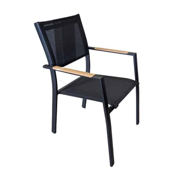 chaise d'extérieur aluminium textilène